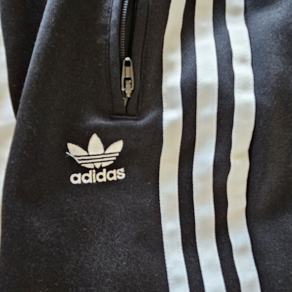 ❌️❌️SOLD❌️❌️Adidas Originals three stripe track jogger black pants women's XS - Picture 3 of 16